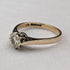 1980 British Vintage Jewelry 9ct Gold & Diamond Ring (Size 12) RandD